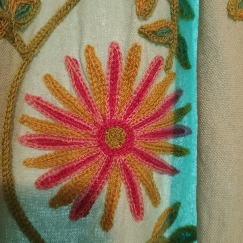 Pinecone Hill Edelweiss Aqua Fully Lined Drapery Panels (2) 50" x 90"